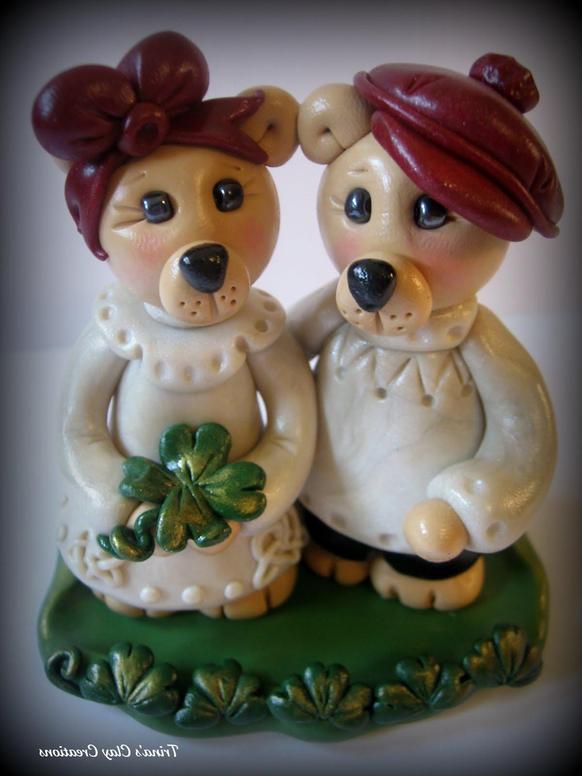 To customize the Irish Bear Wedding Cake Topper for her wedding,