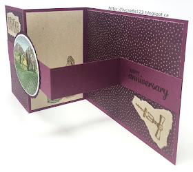 Linda Vich Creates: Z Fold Tuscan Vineyard Card. Blackberry Bliss and Rich Razzleberry team up with the Tuscan Vineyard stamp set to create this z fold card.