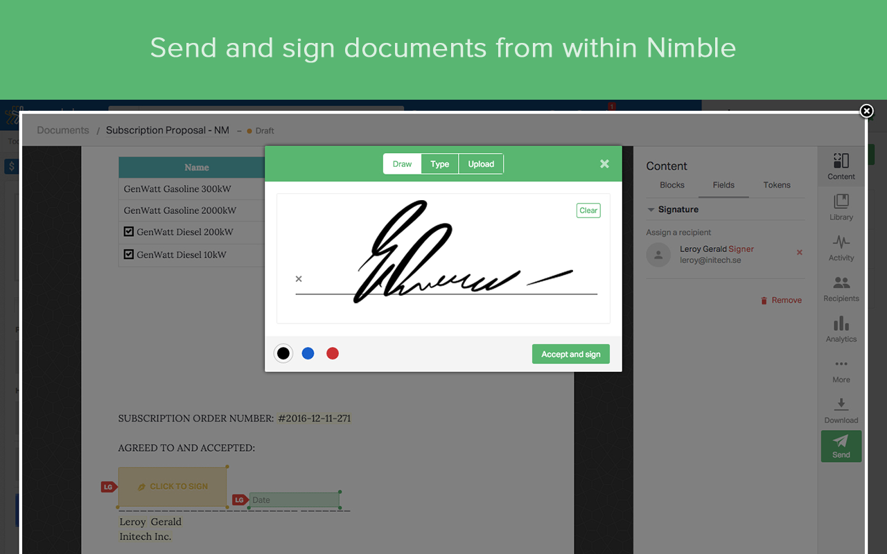 Documents Automation for Nimble CRM Preview image 0