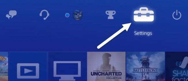 impostazioni ps4