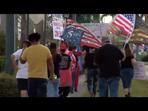 ‘Occupy Edison Mall’ demonstrators gather in Fort Myers