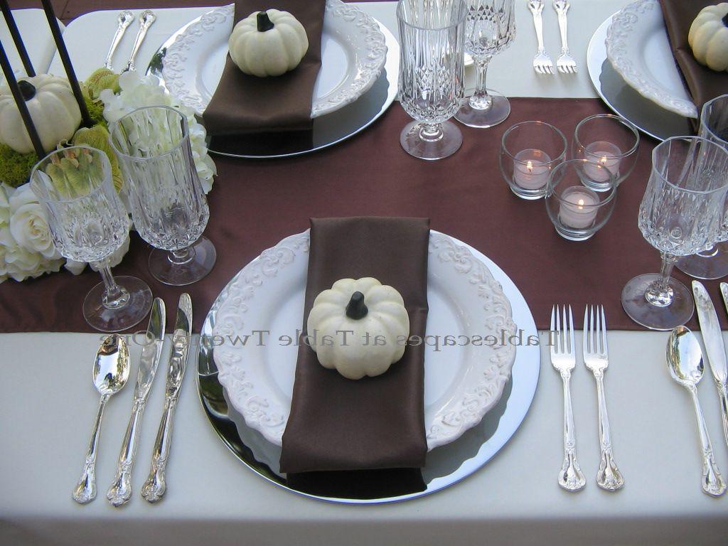 A full-length ivory table