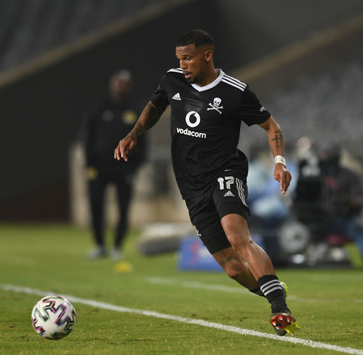 Wayde Jooste of Orlando Pirates during the DStv Premiership 2020/21 match between Orlando Pirates and Black Leopards on the 06 May 2021 at Orlando Stadium.
