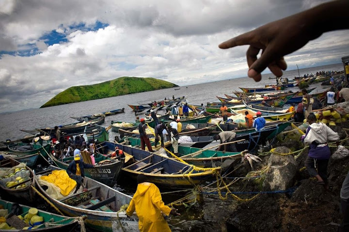 Migingo, uma pequena ilha lotada no meio de um lago