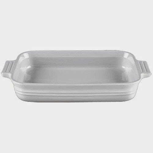  Le Creuset White Stoneware 7X5 Rectangular Dish 1.1 Quart