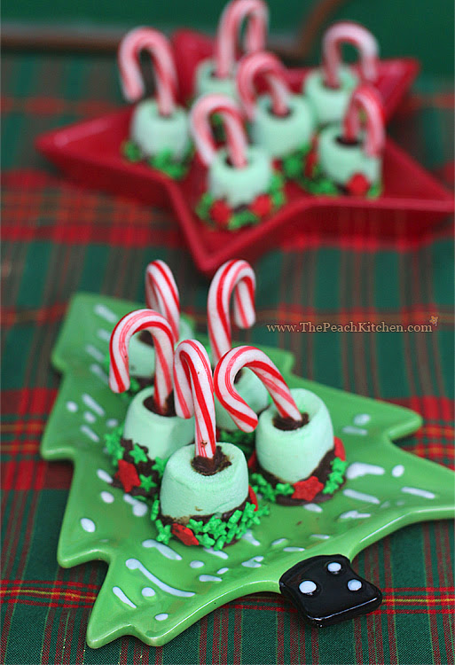 Hot Cocoa Candy Cane Stir Sticks | www.thepeachkitchen.com