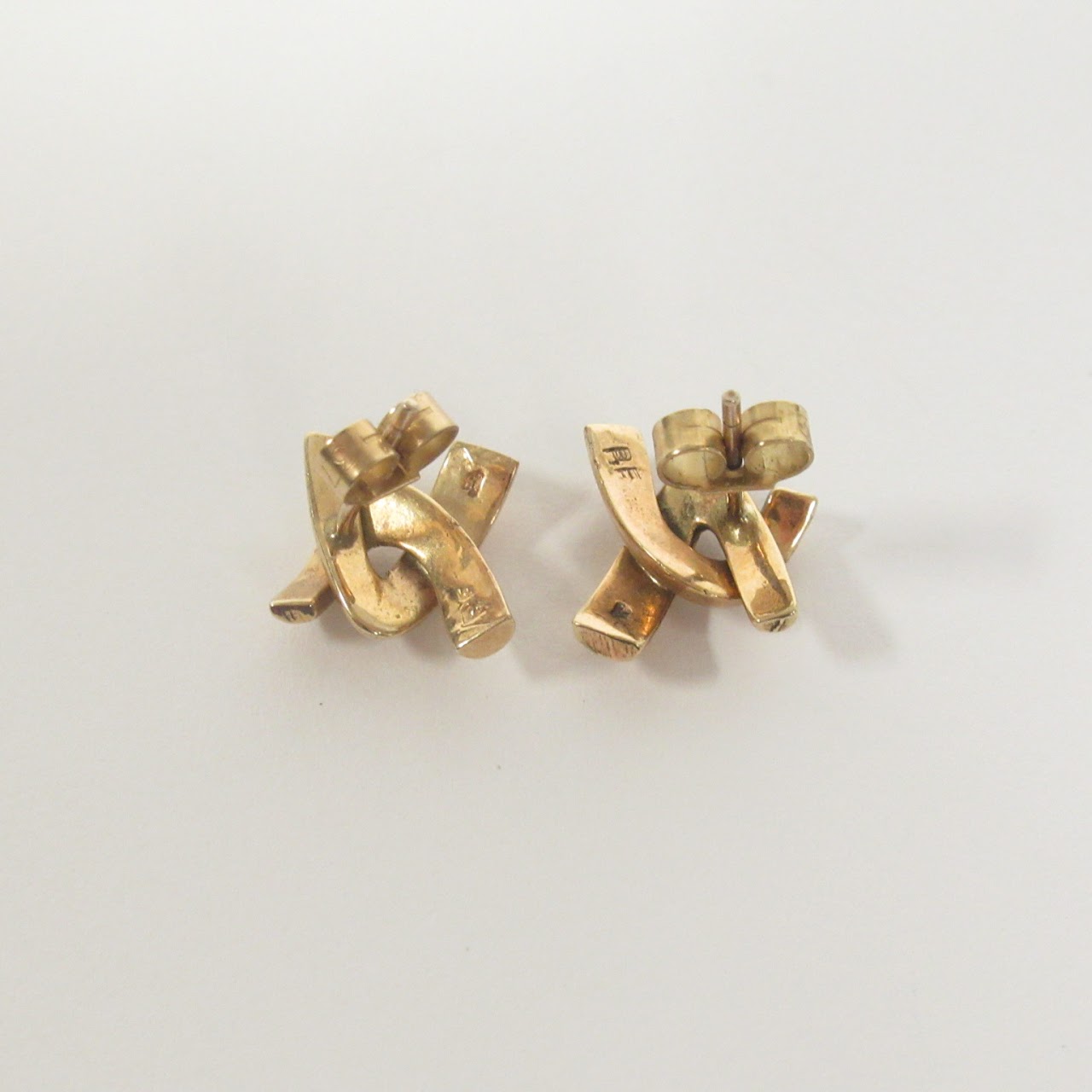 10K Gold Modernist Earrings