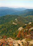 View of Skyline Drive and the Blue Ridge from Stony Man Mountain, Shenandoah National Park in Virginia.