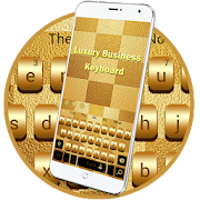 Gold Curve Luxury Design  Keyboard  Theme  Icon