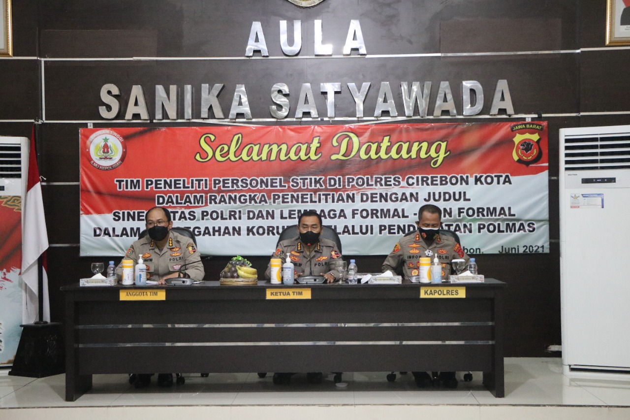Kapolres Cirebon kota Harapkan Adanya Wawasan Dan Sinergitas Dari Kegiatan Penelitian Personel STIK Di Polres Ciko