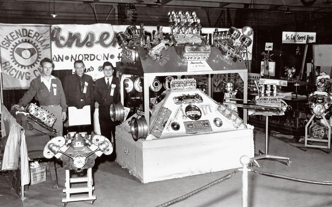 1948 Hot Rod Show display with