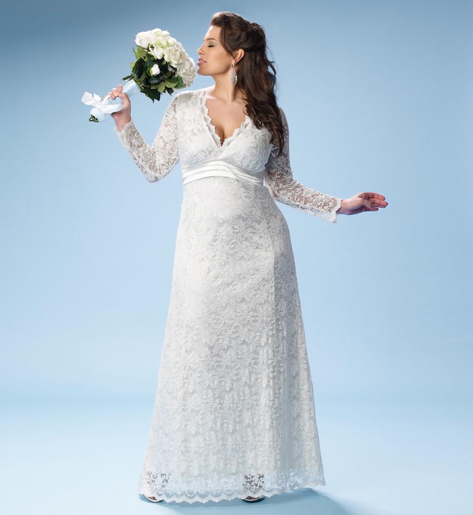 Long Lace Wedding Dress,