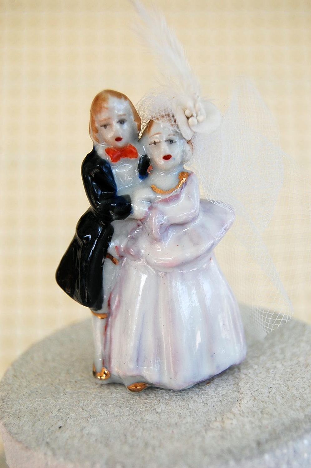 Vintage Wedding Cake Topper: