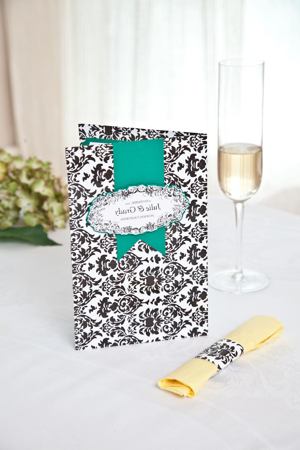 diy damask wedding