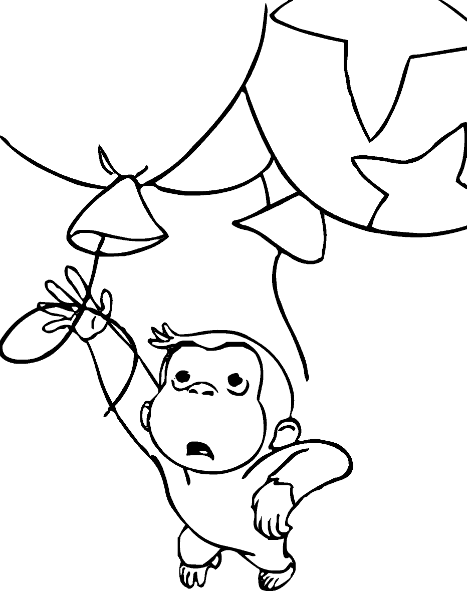 Coloring Pages for everyone: Curious George