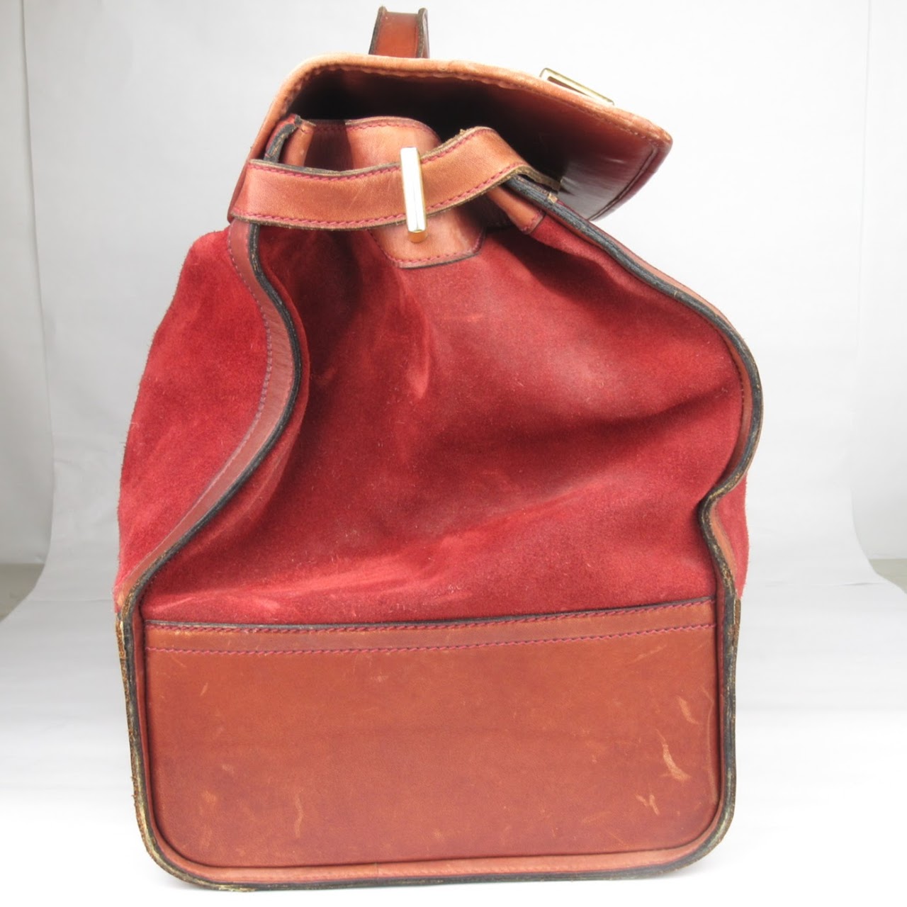 Mark Cross Vintage Suede and Leather Travel Case