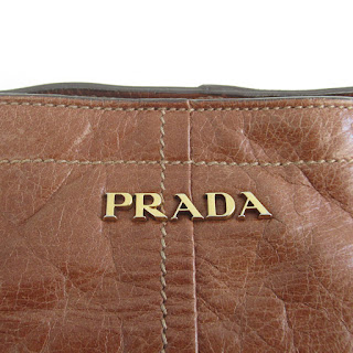 Prada Brown Leather Shoulder Bag