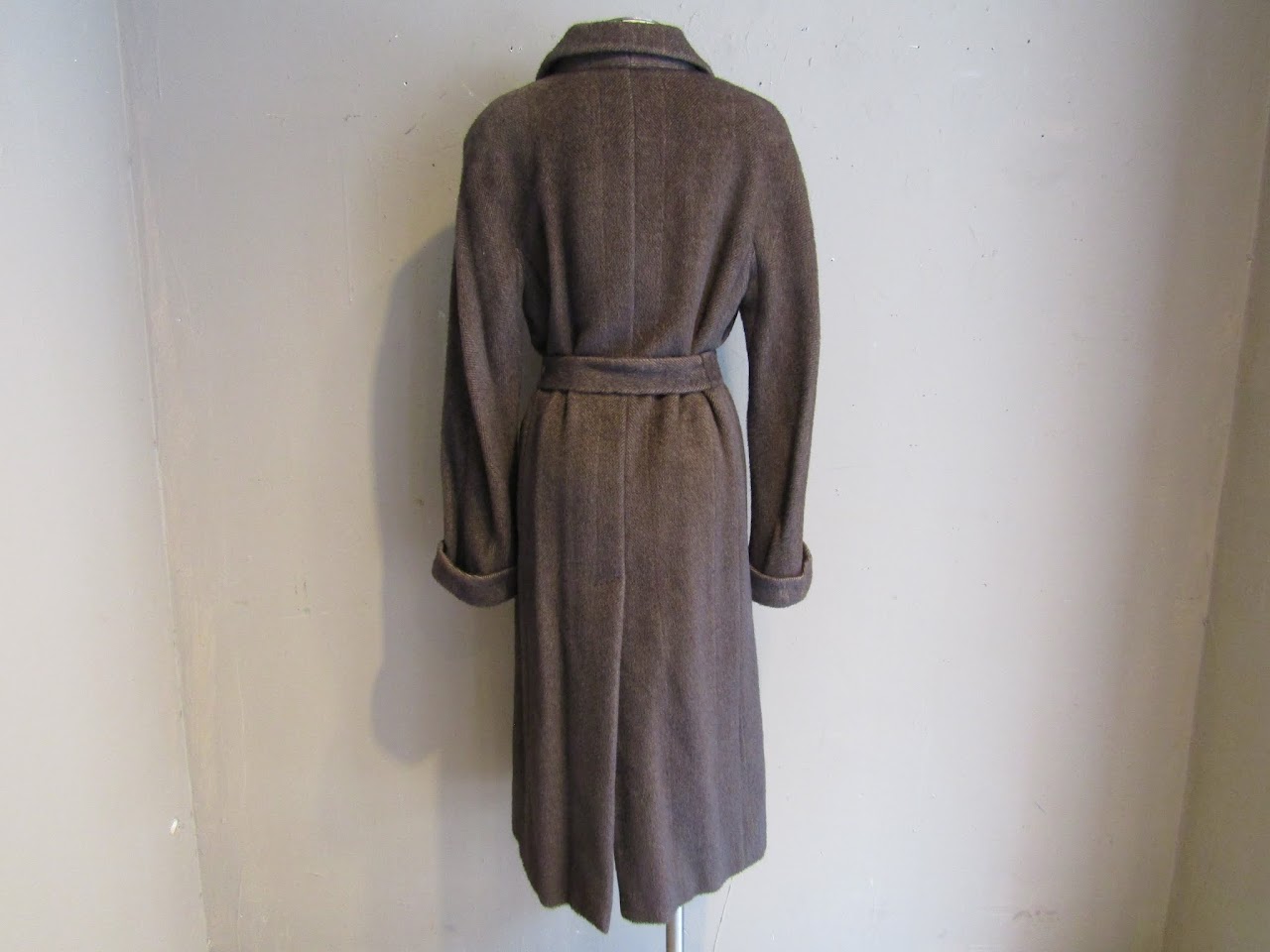 Max Mara Herringbone Wool Coat