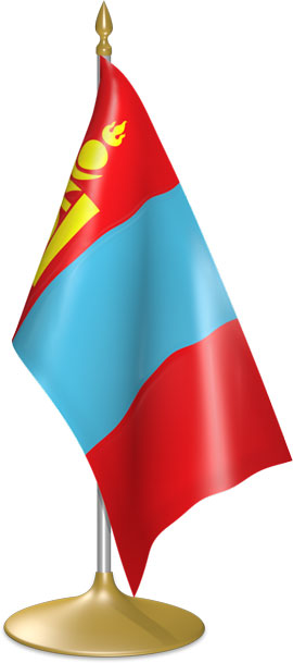 Mongolian table flags - desk flags