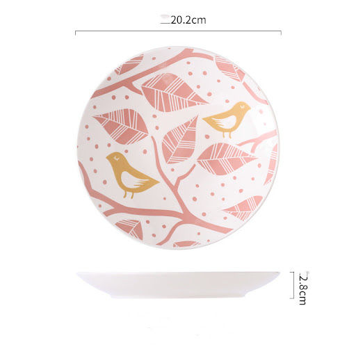Title 7, 8-inch Japanese-style Embossed Underglaze Ceram...