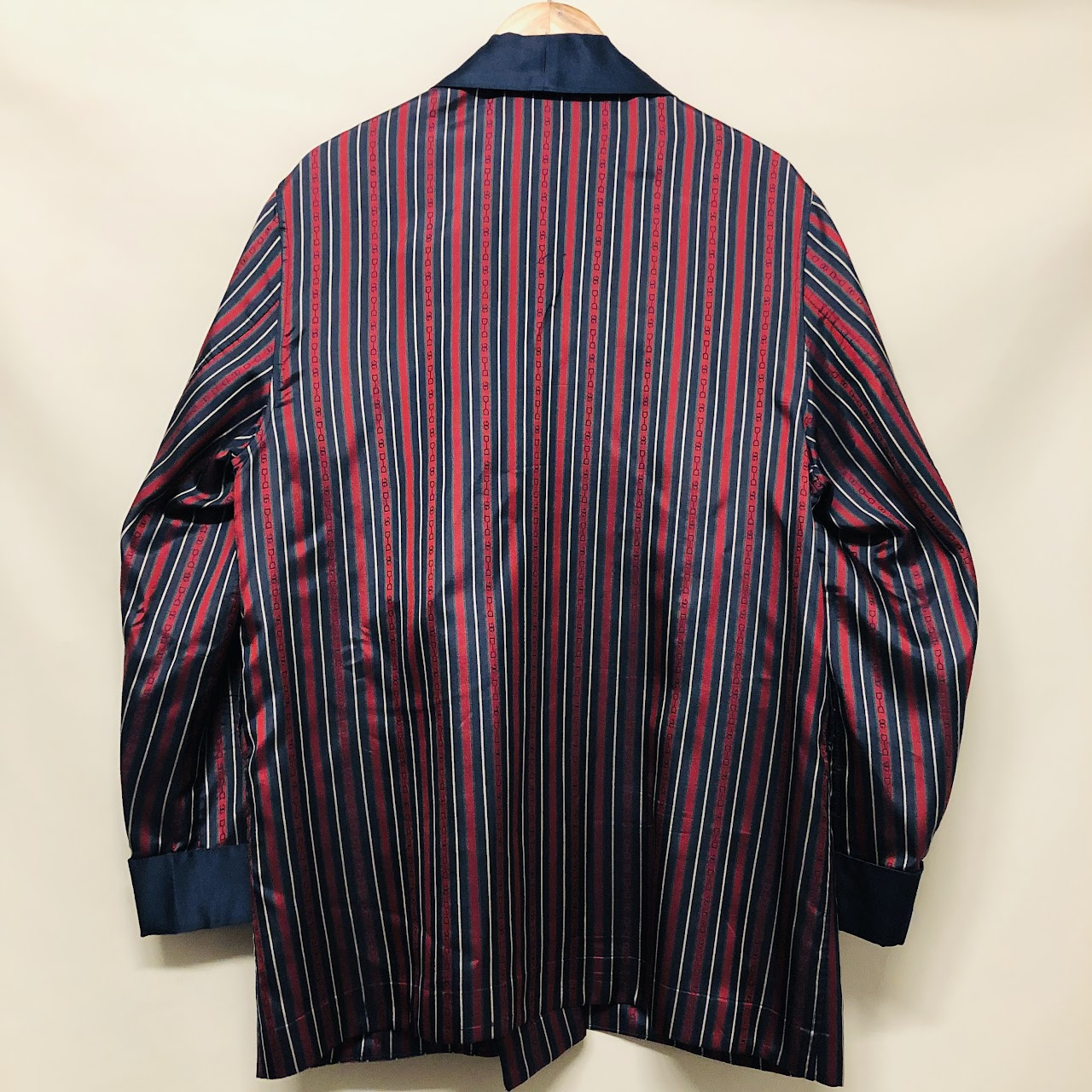 Gucci Vintage Silk Smoking Jacket