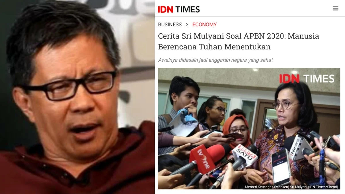 Tanggapi Pernyataan Sri Mulyani, Rocky Gerung: Seolah-olah Seperti Sedang Menyalahkan Tuhan