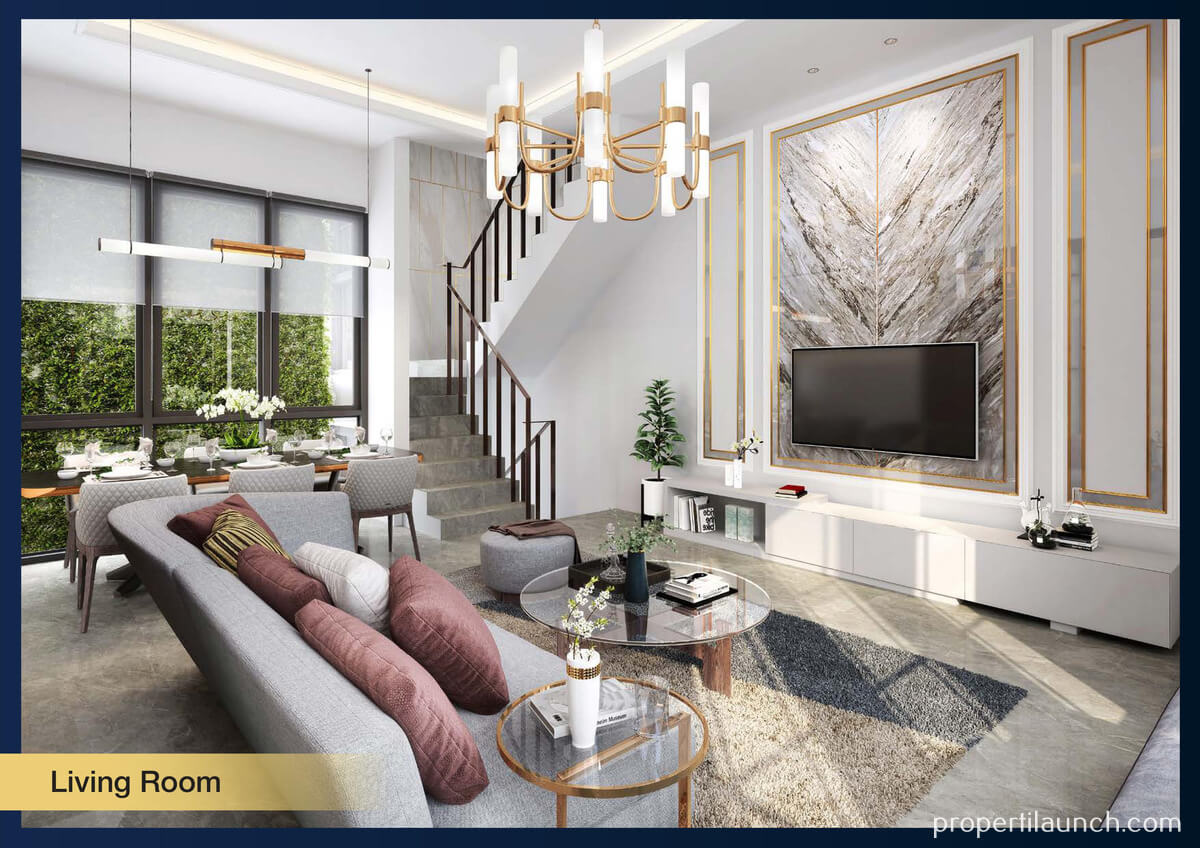 Show Unit Rumah Aether BSD - Living Room