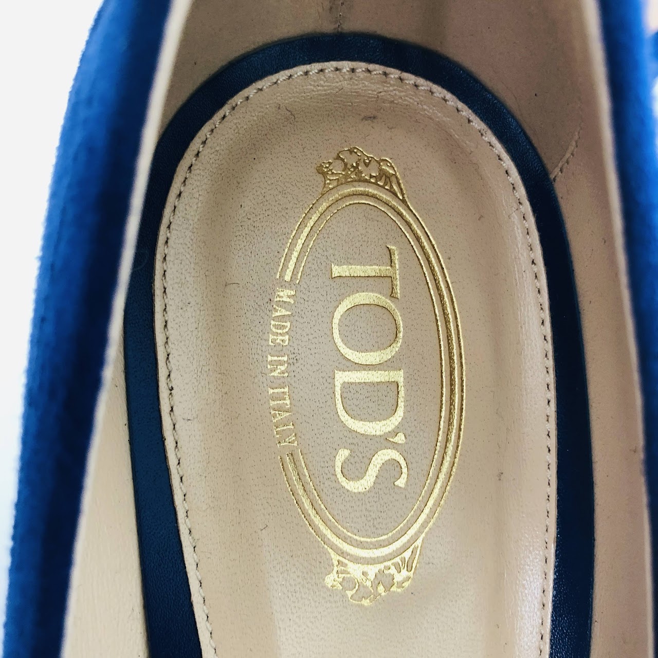 Tod's Cobalt Suede Pumps