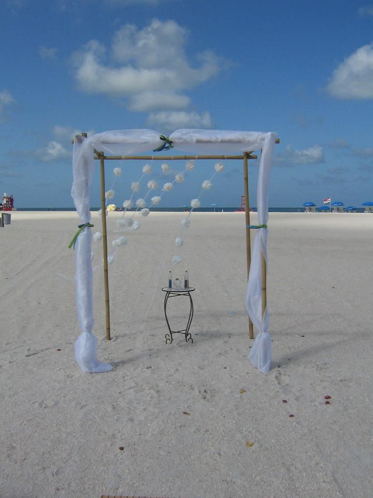 decorated Bamboo arch. July 16