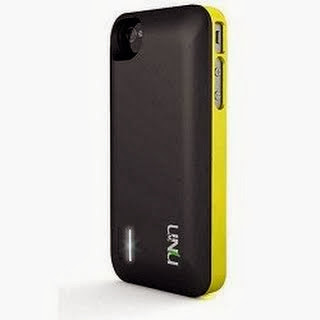 uNu Exera Modular Detachable Battery Case for iPhone 4S 4 - Black/Yellow (Fits All Versions of iPhone 4S/4)