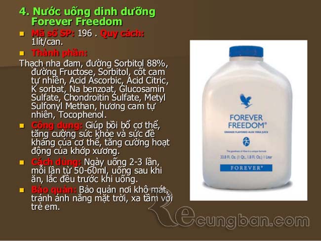 Nước uống dinh dưỡng Forever Freedom ®  MS196