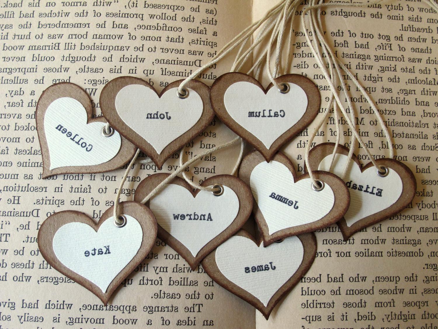 Unique Wedding Tags  25  - Place Card Favor - Rustic Woodland,