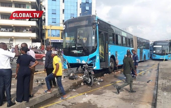 Dereva Bodaboda Afariki Baada ya Kugongwa na Basi la Mwendokasi