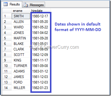 sql-default-date-format