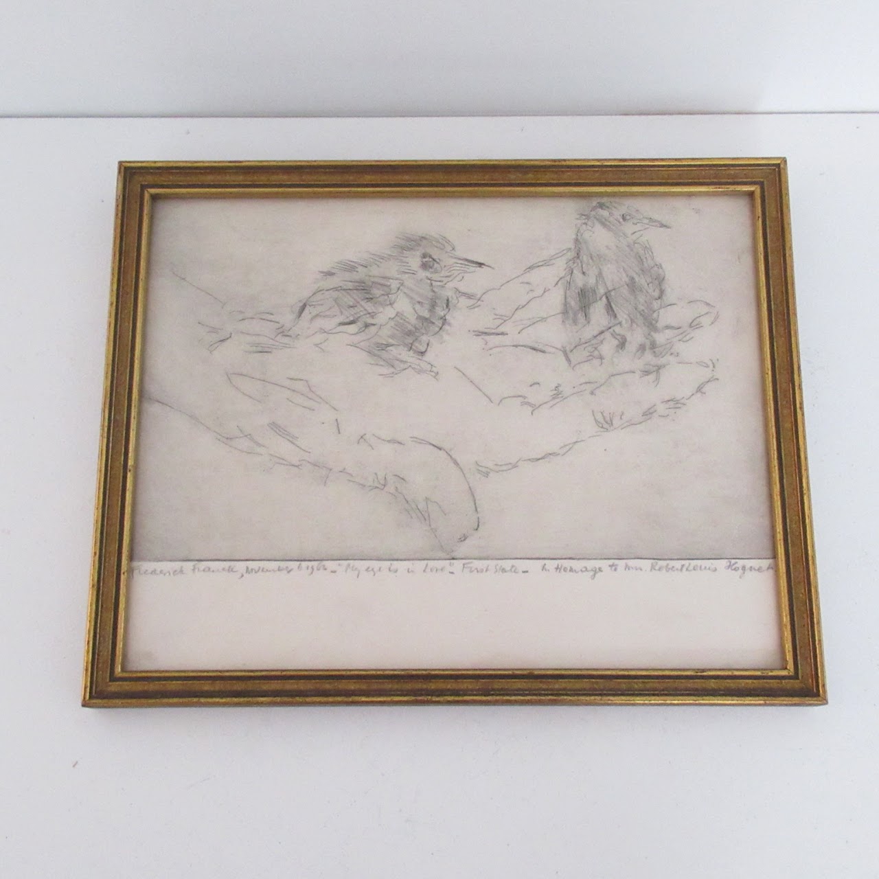 Frederick Sigfred Franck Signed Etching