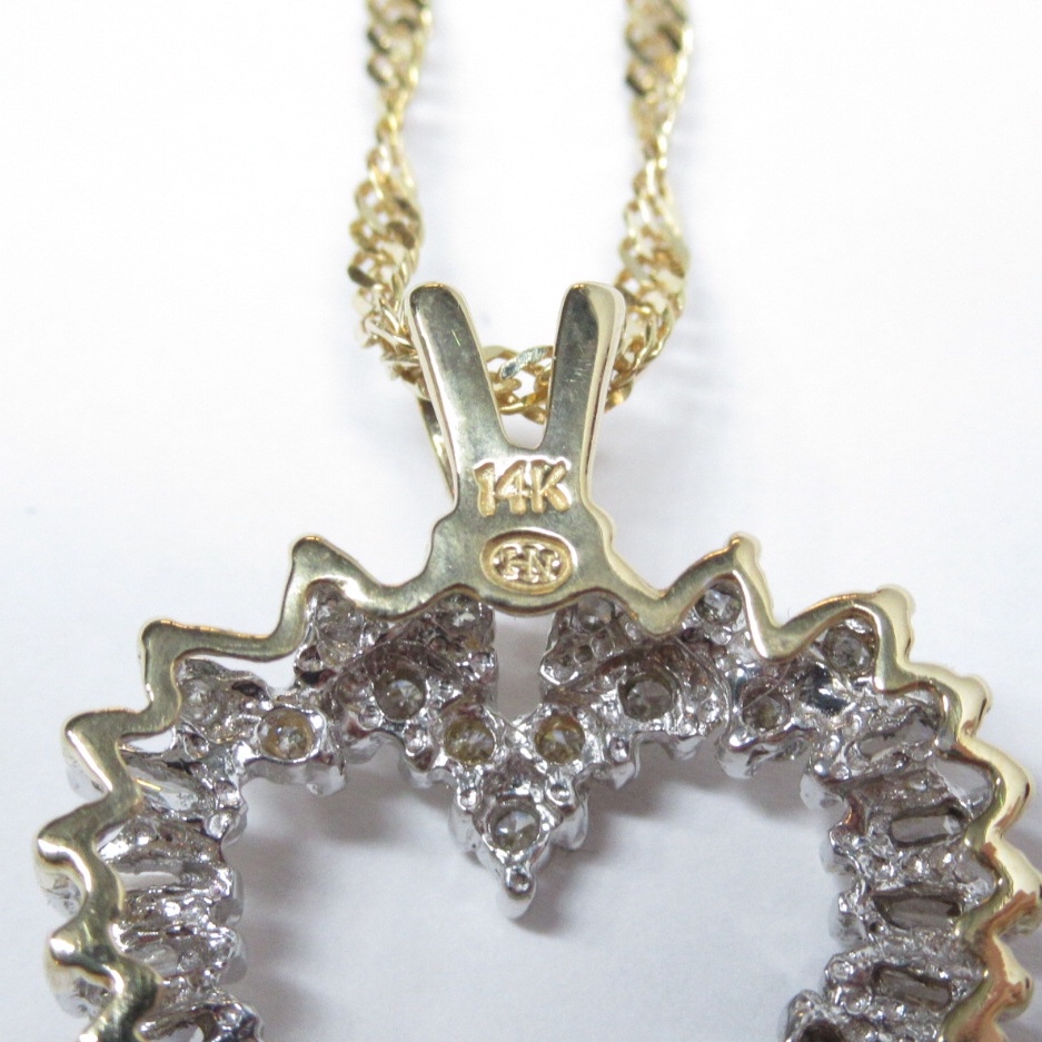 14K Gold & Diamond Pendant Necklace