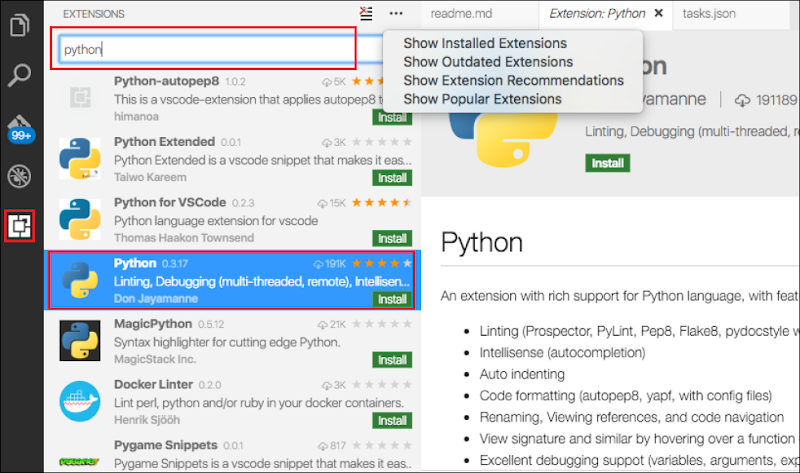 Ejecutar y depurar script Python en Visual Studio Code