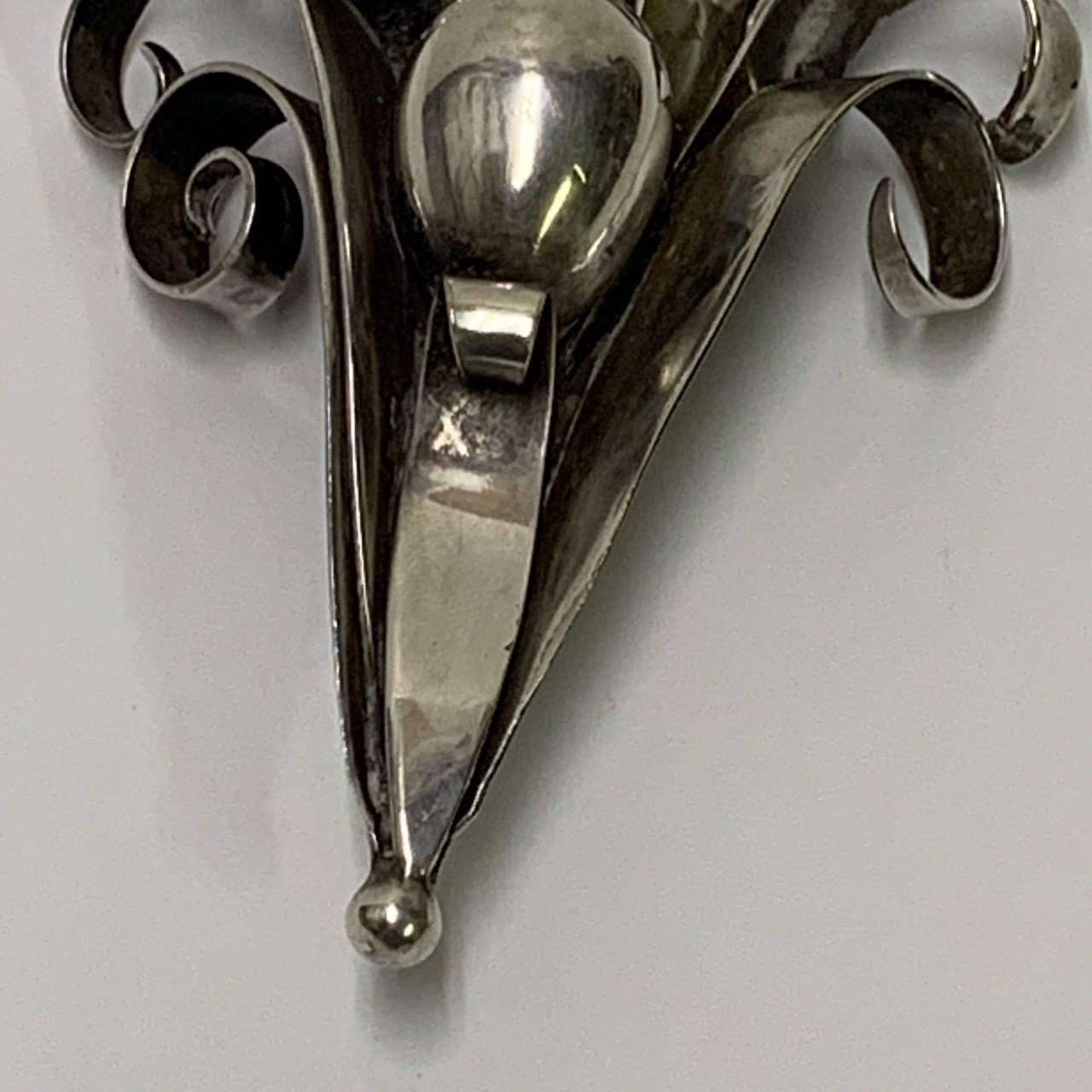 Joseff of Hollywood Large Silver Brooch