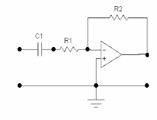 Jenis Filter Aktif High Pass Filter Orde 1