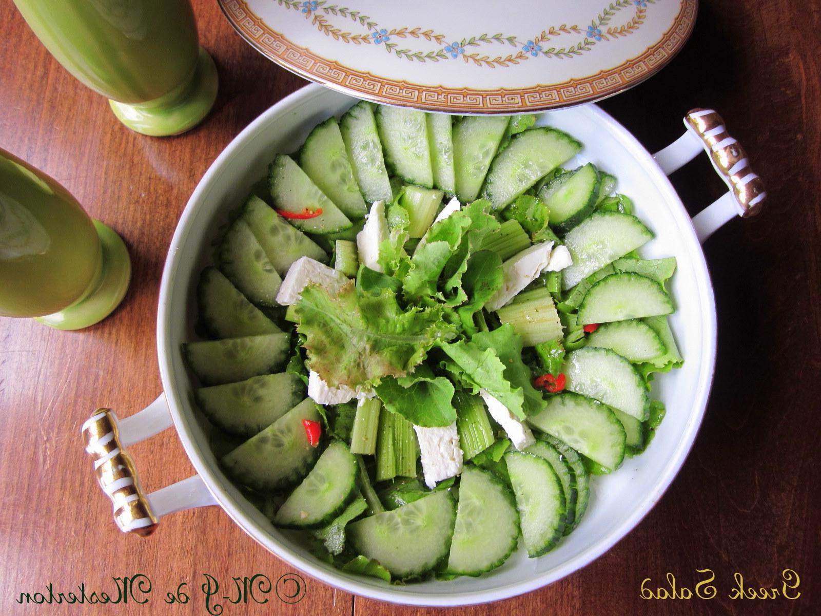 In Elegant Cooking, Elegant Salad, Elegant Serving, Greek Salad,