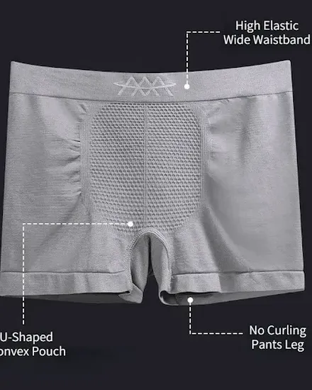 New Magnetic Men Panties Seamless Sports Underpant High E... - 2