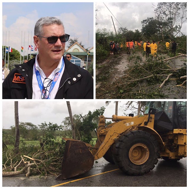 MOPC interviene municipio de Miches y barrios de San Francisco de Macoris 