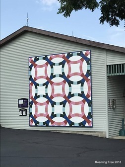 Quilt mural at Essenhaus