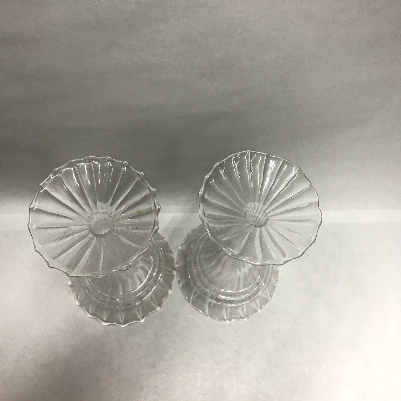 Venetian Glass Martini Glass Pair