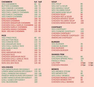 Kabab Point menu 