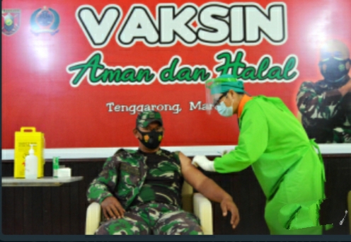 Hari ke-2 Serbuan Vaksinasi, maksimalkan anggota Kodim Tenggarong