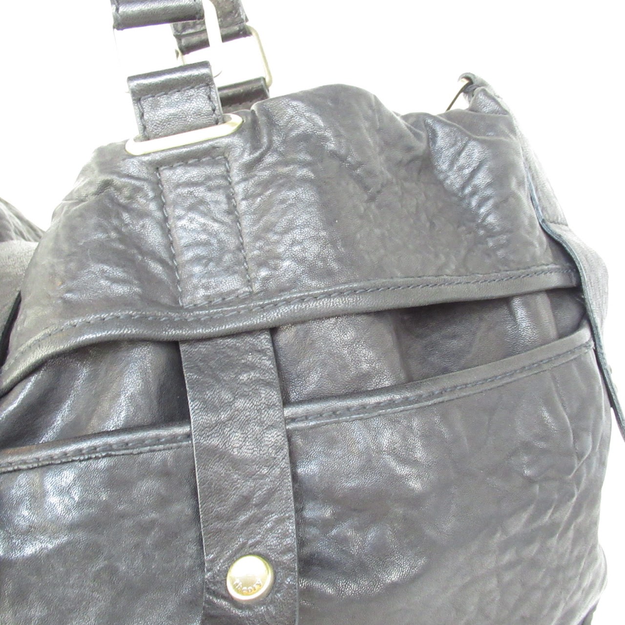 Theory Large Leather Shoulder Bag