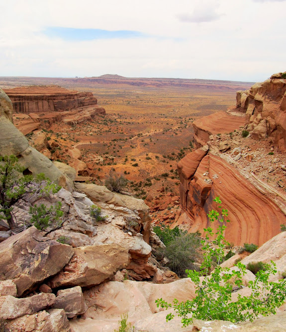 Vertical panorama from the top of the route