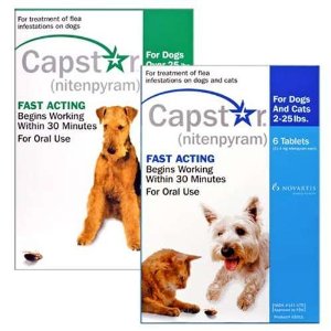  Capstar Dogs & Cats Blue 2-25lbs 6 pk Flea Treatment Cat Care