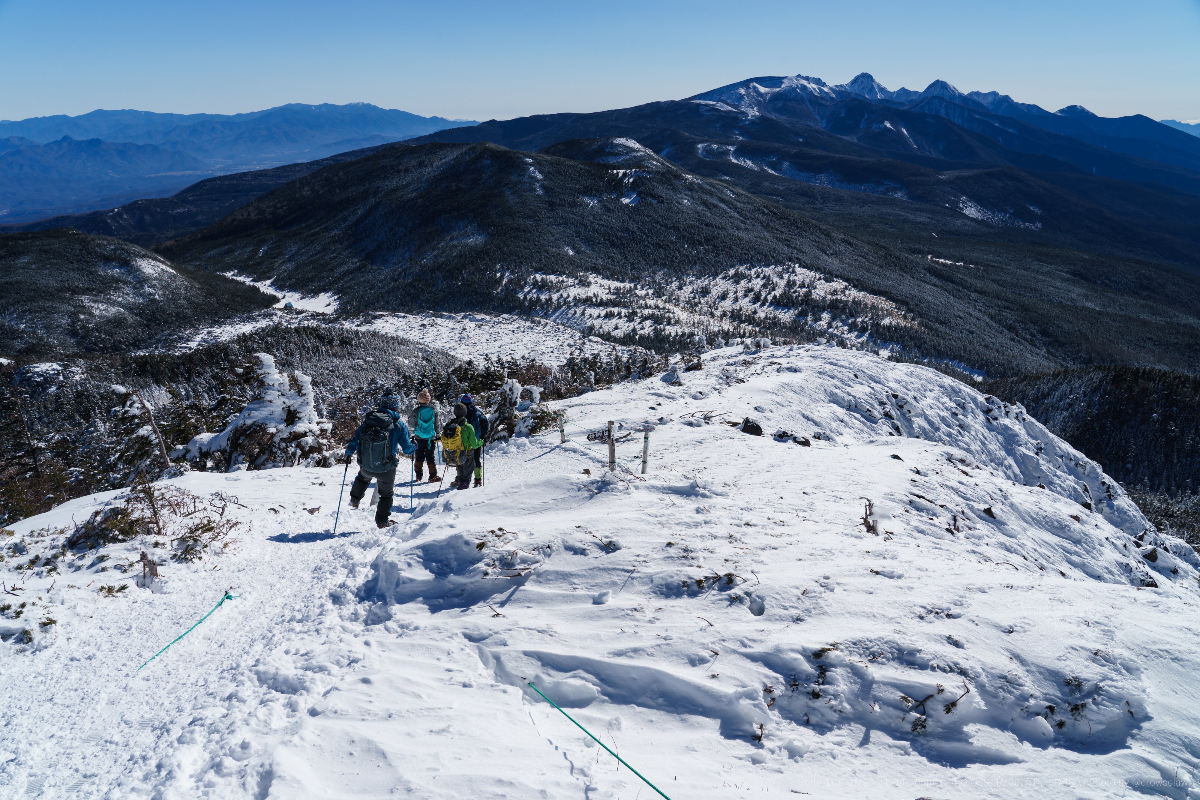 北横岳 縞枯山 19年登り初めは雪山で Crow Sclaw